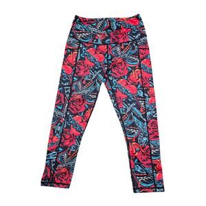 Constantly Varied Gear Leggings XS Vintage Tattoo Red Squats Approved CVG Gym